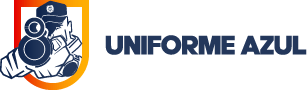 Logotipo horizontal uniforme azul